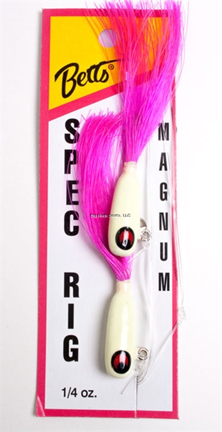 Picture of Betts Tackle Magnum Spec Rig , 1/4 Oz, Shrimp Glo/Shrimp Glo, 2/Pack