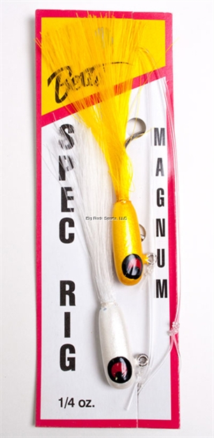 Picture of Betts Tackle Magnum Spec Rig , 1/4 Oz, Yellow/White, 2/Pack