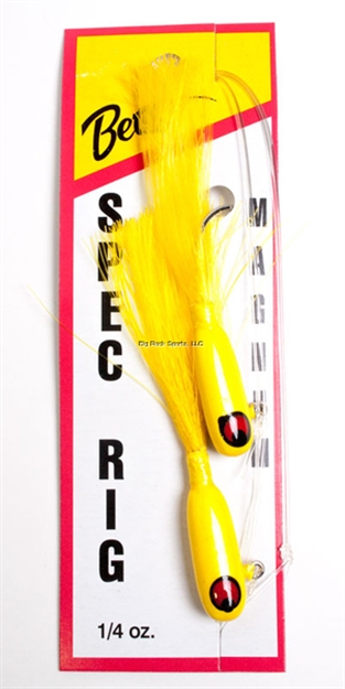 Picture of Betts Tackle Magnum Spec Rig , 1/4 Oz, Yellow/Yellow, 2/Pack