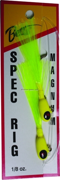 Picture of Betts Tackle Magnum Spec Rig , 1/8 Oz, Chartreuse/Chartreuse, 2/Pack