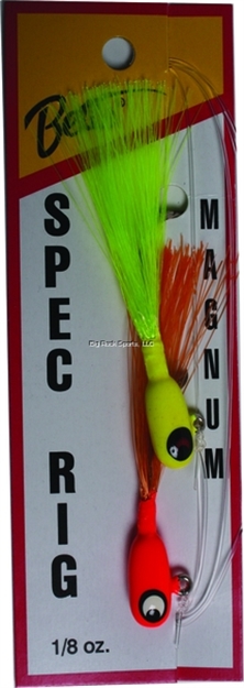 Picture of Betts Tackle Magnum Spec Rig , 1/8 Oz, Chartreuse/Orange, 2/Pack