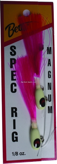 Picture of Betts Tackle Magnum Spec Rig , 1/8 Oz, Shrimp Glo/Shrimp Glo, 2/Pack