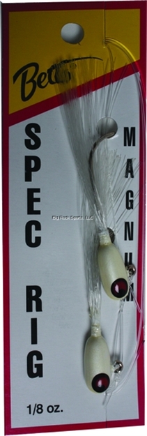 Picture of Betts Tackle Magnum Spec Rig , 1/8 Oz, White/White, 2/Pack