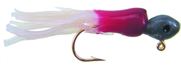 Picture of Betts Tackle Mini Tube Jig, 1/16 Oz, Red/Pearl, 3/Pack