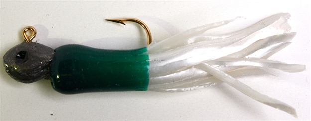 Picture of Betts Tackle Mini Tube Jig, 1/32 Oz, Green/Pearl, 3/Pack