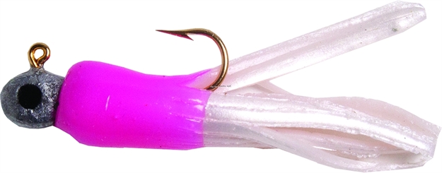 Picture of Betts Tackle Mini Tube Jig, 1/32 Oz, Pink/Pearl, 3/Pack