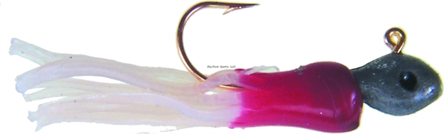 Picture of Betts Tackle Mini Tube Jig, 1/64 Oz, Red/Pearl, 3/Pack