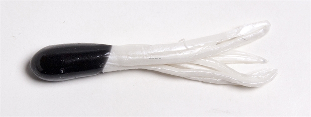 Picture of Betts Tackle Mini Tube Tail, 1 1/2", Black/Pearl, 20/Pack