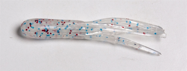 Picture of Betts Tackle Mini Tube Tail, 1 1/2", Firecracker, 20/Pack