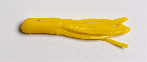 Picture of Betts Tackle Mini Tube Tail, 1 1/2", Yellow, 20/Pack