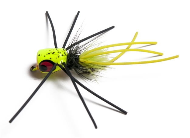 Picture of Betts Tackle Pop N' Hot Fly Popper Chartreuse Speckle SZ 10