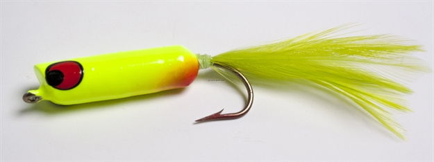 Picture of Betts Tackle Pop-N-Stripe Fly Popper, SZ 1/0, , Chartreuse
