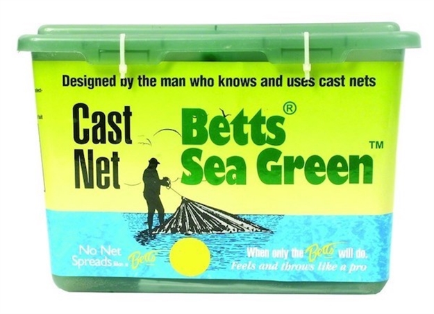 Picture of Betts Tackle Sea Green Mono Cast Net 5' 5/8" Mesh 1.2Lb Lead Per Ft, Boxed