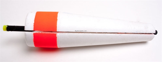 Picture of Betts Tackle Slotted Unweighted Popping Floats 5" Red/White 2Pc Zip Bag