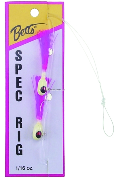 Picture of Betts Tackle Spec Rig , 1/16 Oz, Shrimp Glo/Shrimp Glo, 2/Pack