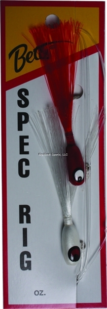 Picture of Betts Tackle Spec Rig , 1/16 Oz, White/Red, 2/Pack