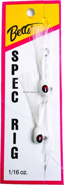 Picture of Betts Tackle Spec Rig , 1/16 Oz, White/White, 2/Pack