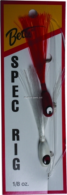 Picture of Betts Tackle Spec Rig , 1/8 Oz, White/Red, 2/Pack