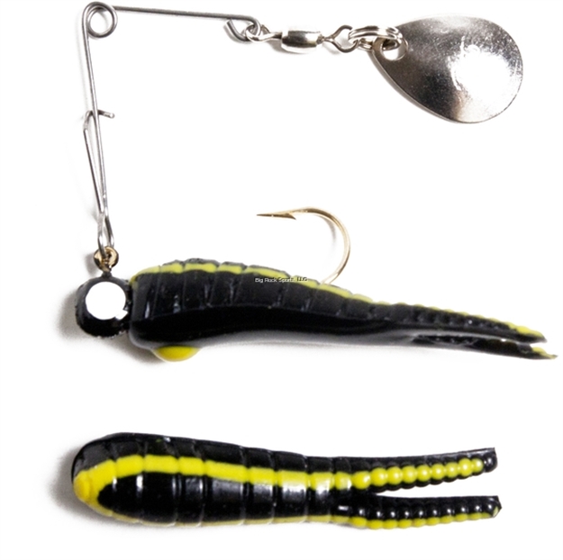 Picture of Betts Tackle Spin 1/16 Split Tail Value PK Black/Yellow Stripe