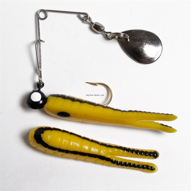 Picture of Betts Tackle Spin 1/16 Split Tail Value PK Yellow/Black Stripe