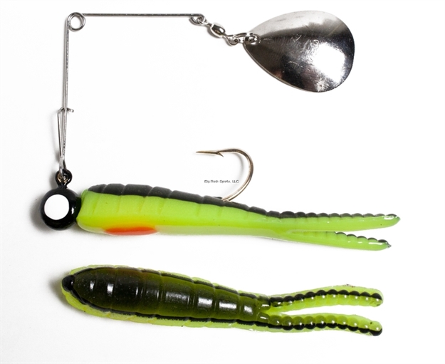 Picture of Betts Tackle Spin 1/4 Split Tail Value PK Black/Chart/Or