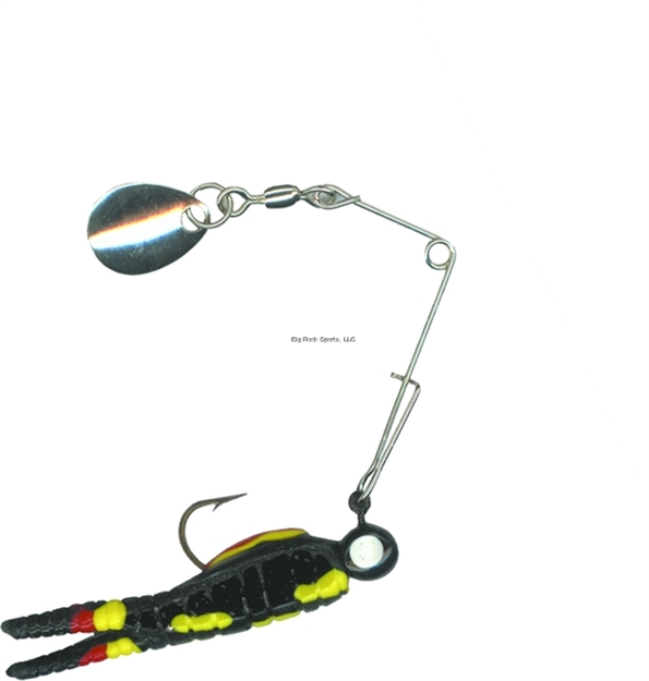 Picture of Betts Tackle Spin Split Tail Lure, 7/8", 1/50 Oz, Catalpa/Black Stripes