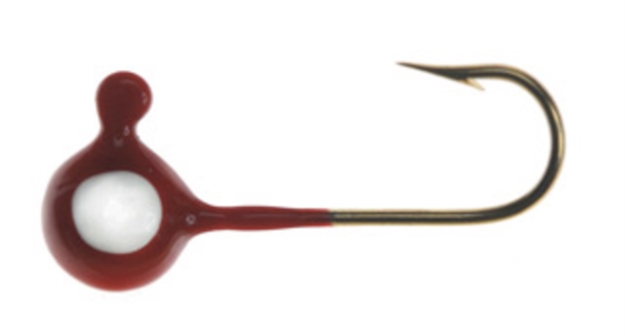 Picture of Betts Tackle Spin Jighead, 1/16 Oz, Red/White Eye, 10/Pack 722-10-63