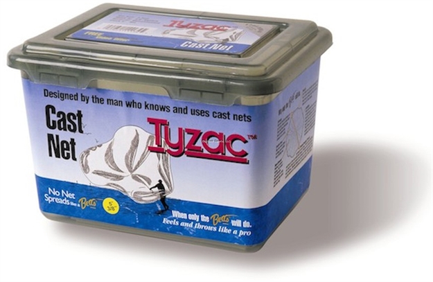 Picture of Betts Tackle Tyzac Nylon Cast Net 6' Boxed 3/8" Mesh 3/4Lb Iron Weights Per Ft, Boxed