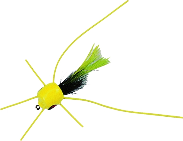Picture of Betts Tackle Marathon Wiggle Popper Fly Popper, SZ 10, White/Black/White, Floating