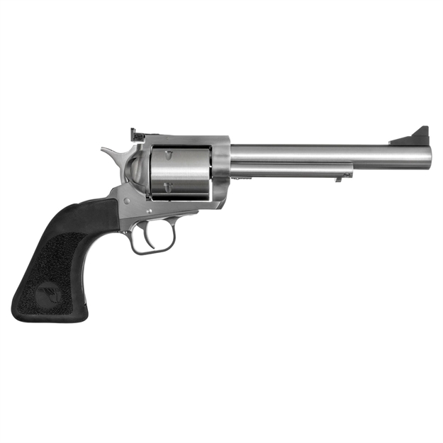 Picture of  Magnum Research Bfr454c6 Bfr Short Cylinder Sao 454 Casull Caliber With 6.50" Barrel, 5Rd Capacity Cylinder, Overall Brushed Stainless Steel Finish & Black Rubber Grip 761226028543