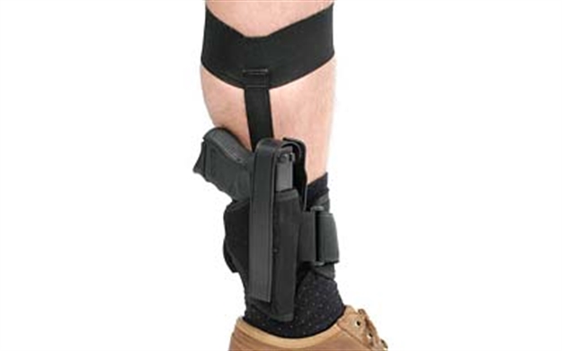 Picture of Blackhawk 40Ah01bkr Ankle  Size 01 Black Cordura Velcro Fits Medium Autos Fits 3-4" Barrel Right Hand 40AH01BK-R