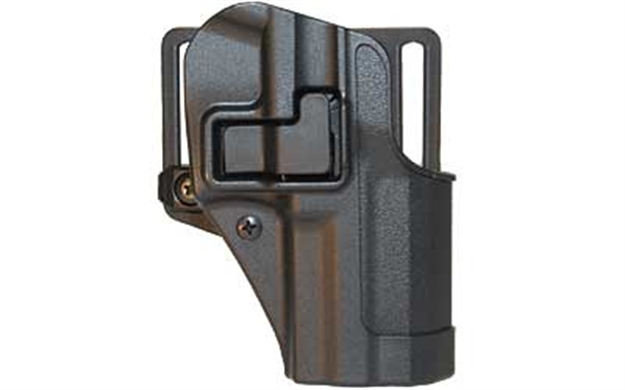 Picture of Blackhawk 410511Bkr Serpa Cqc  Owb Size 11 Matte Black Polymer Belt Loop/Paddle Fits Ruger P85/P89 Right Hand 410511BK-R