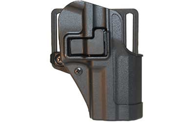 Picture of Blackhawk 410512Bkr Serpa Cqc  Owb Size 12 Matte Black Polymer Belt Loop/Paddle Fits Ruger P95 Right Hand 410512BK-R 648018127328