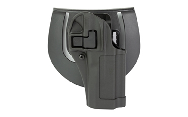 Picture of Blackhawk 410558Bkr Serpa Cqc  Owb Size 58 Matte Black Polymer Belt Loop/Paddle Fits Ruger 57 Right Hand 410558BK-R