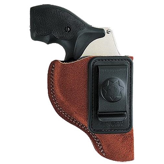 Picture of  Bianchi 10381 6C  Iwb Tan Leather Belt Clip Fits 2" Barrels Ruger/Colt/Charter Arms Left Hand 013527103819