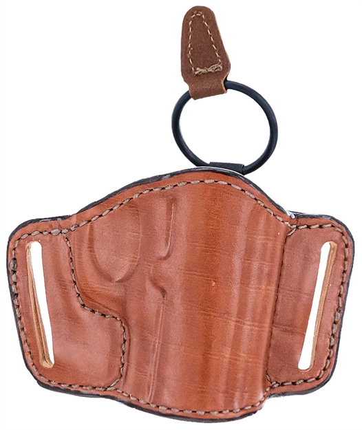 Picture of  Bianchi 19242 105 Minimalist Belt Slide Holster Size 01 Owb Open Top Style Made OF Leather With Tan Finish Fits 2" Barrel Ruger Sp101 & S&W J-Frame For Right Hand