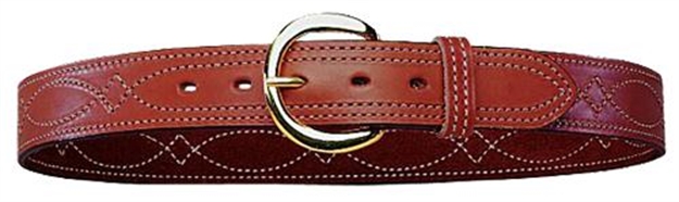 Picture of Bianchi 12869 Fancy Stitch Belt B12 34" Tan Leather