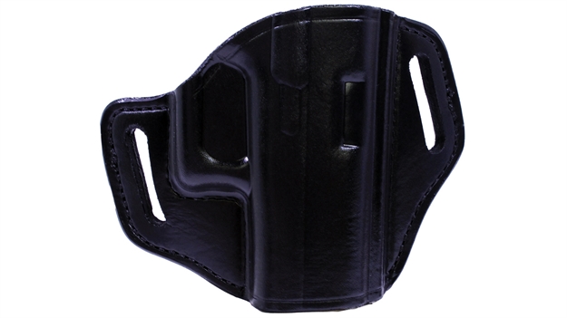 Picture of  Bianchi 23946 57 Remedy  Owb Size 10A Black Leather Belt Slide Fits Colt Officer Right Hand