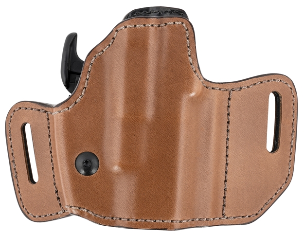 Picture of  Bianchi 31831 Allusion Assent Pro-Fit Owb Size 11 Tan Leather Belt Slide Compatible W/ S&W M&P Shield/Fn Fns Compact/Glock 26/27 Gen1-5 Belt UP TO 1.50" Wide Right Hand 013527325730
