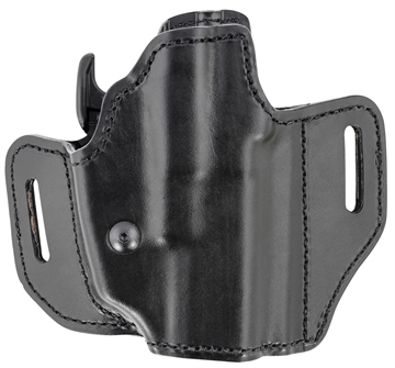 Picture of Bianchi 52831 Allusion Assent Pro-Fit 283 Black Leather Holster W/Laminate Liner Belt Right Hand