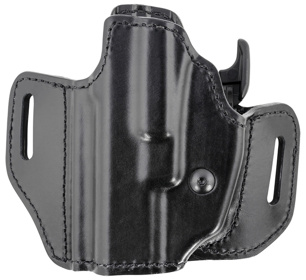 Picture of  Bianchi 52832 Allusion Assent Pro-Fit Owb Size 13B Black Leather Belt Slide Compatible W/Glock 19/Ruger Security-9/Fn Fns Belt UP TO 1.50" Wide Left Hand