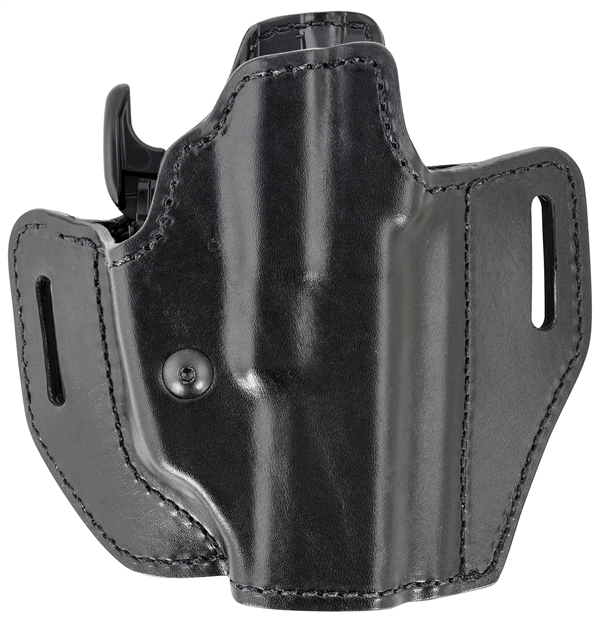 Picture of  Bianchi 58351 Allusion Assent Pro-Fit Owb Size 13 Black Leather Belt Slide Compatible W/Springfield Xds/Ruger American Pistol/Glock 17/22 Belt UP TO 1.50" Wide Right Hand 013527325716