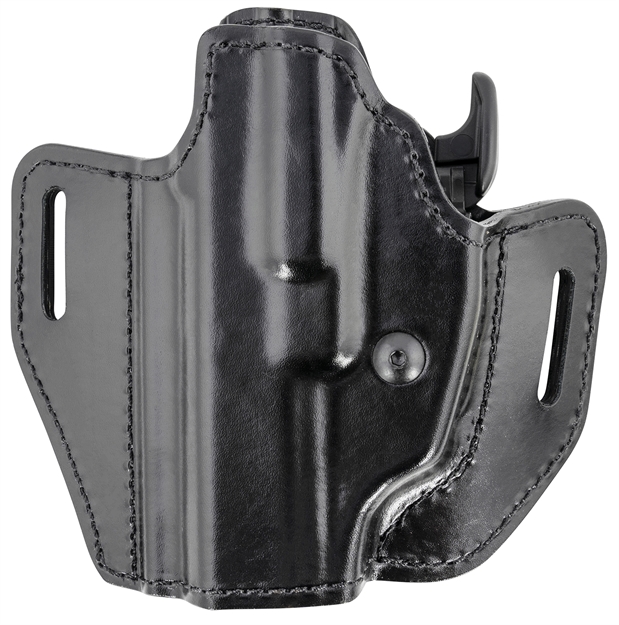 Picture of Bianchi 58352 Allusion Assent Pro-Fit 83 Black Leather Holster W/Laminate Liner Belt Left Hand
