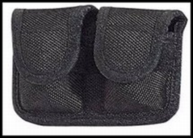 Picture of  Bianchi 17400 7301 Speedloader Pouch Double Black Accumold Hook & Loop Belts 2-2.25" Wide Compatible W/ 38/357
