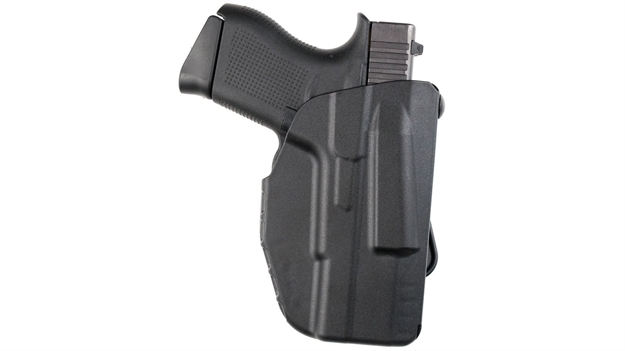 Picture of Safariland #7371 7Ts Als Slim-Fit, Open Top Owb Holster, Micro-Paddle, Stx Plain Black, Rh, Glock 42, 43, Sig Sauer 365 7371-895-411 781607464876