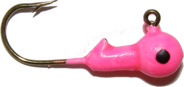 Picture of Big Bite 1/16 Ball Jig Head 10Bg Pink BBJ16-04