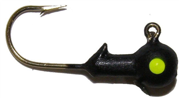 Picture of Big Bite 1/32 Ball Jig Head 10Bg Black BBJ132-03 805104044710