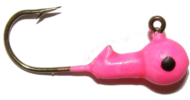 Picture of Big Bite 1/32 Ball Jig Head 10Bg Pink BBJ132-04 805104044727