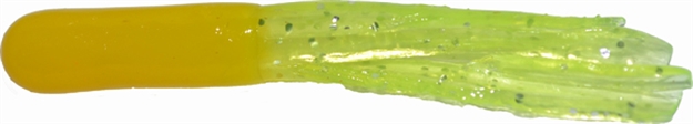 Picture of Big Bite 1.5" Crappie Tube 10Bg Yel/Ch MF 15CRTU31