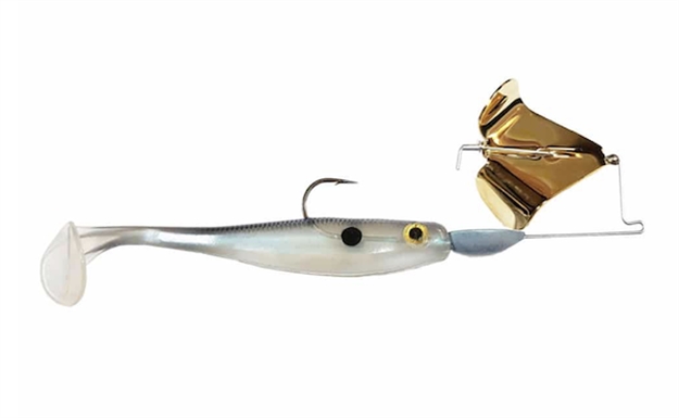 Picture of Big Bite 3/8Oz Suicide Shad Buzz Gld/Blu SSBUZZ38-03